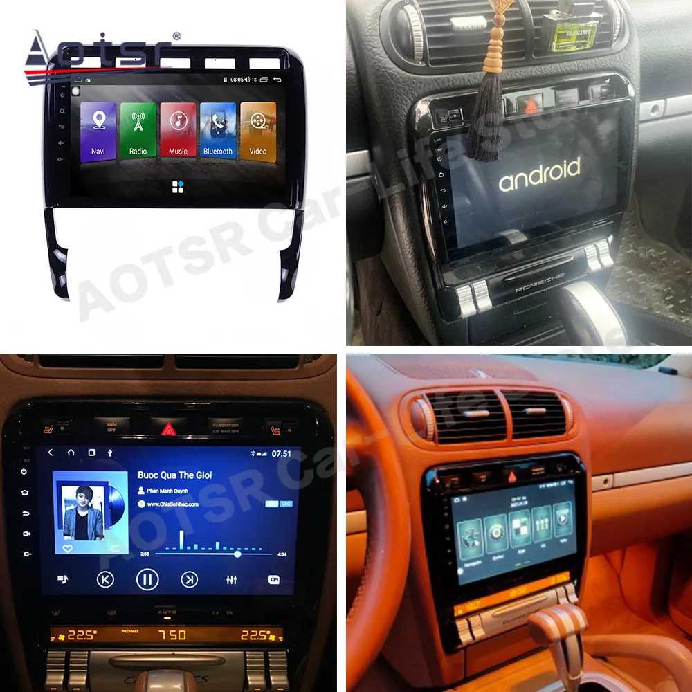 Automotive Multimedia Android 12 Player For Porsche Cayenne 2002 2003 2004 2005 2006 2007 2008 2009 2010 GPS Car Radio Head Unit