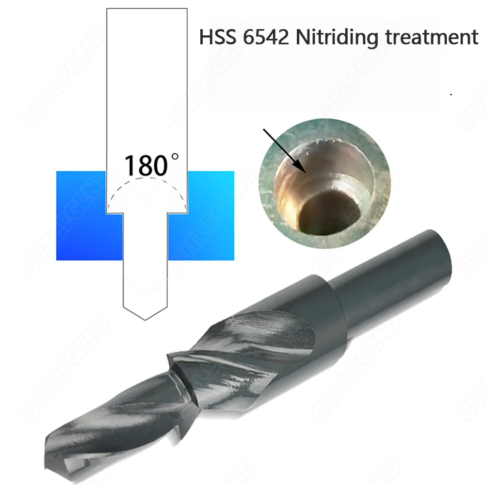 90/180 Degree M35 Cobalt/HSS Counterbore Twist Step Drill Bit For Metal Steel Drilling Hole And Chamfering M3M4M5M6M8M10M12