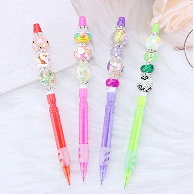 Charming DIY Beaded Pencil- Sharpening Design for Students School Study Charming Beadable Writing Tool Stationery Essentials