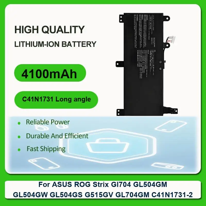 

Аккумулятор для ASUS ROG Strix GL704 GL504GM GL504GW GL504GS G515GV GL704GM C41N1731-2 C41N1731 X540L X540LA X540LJ X540S X540SA