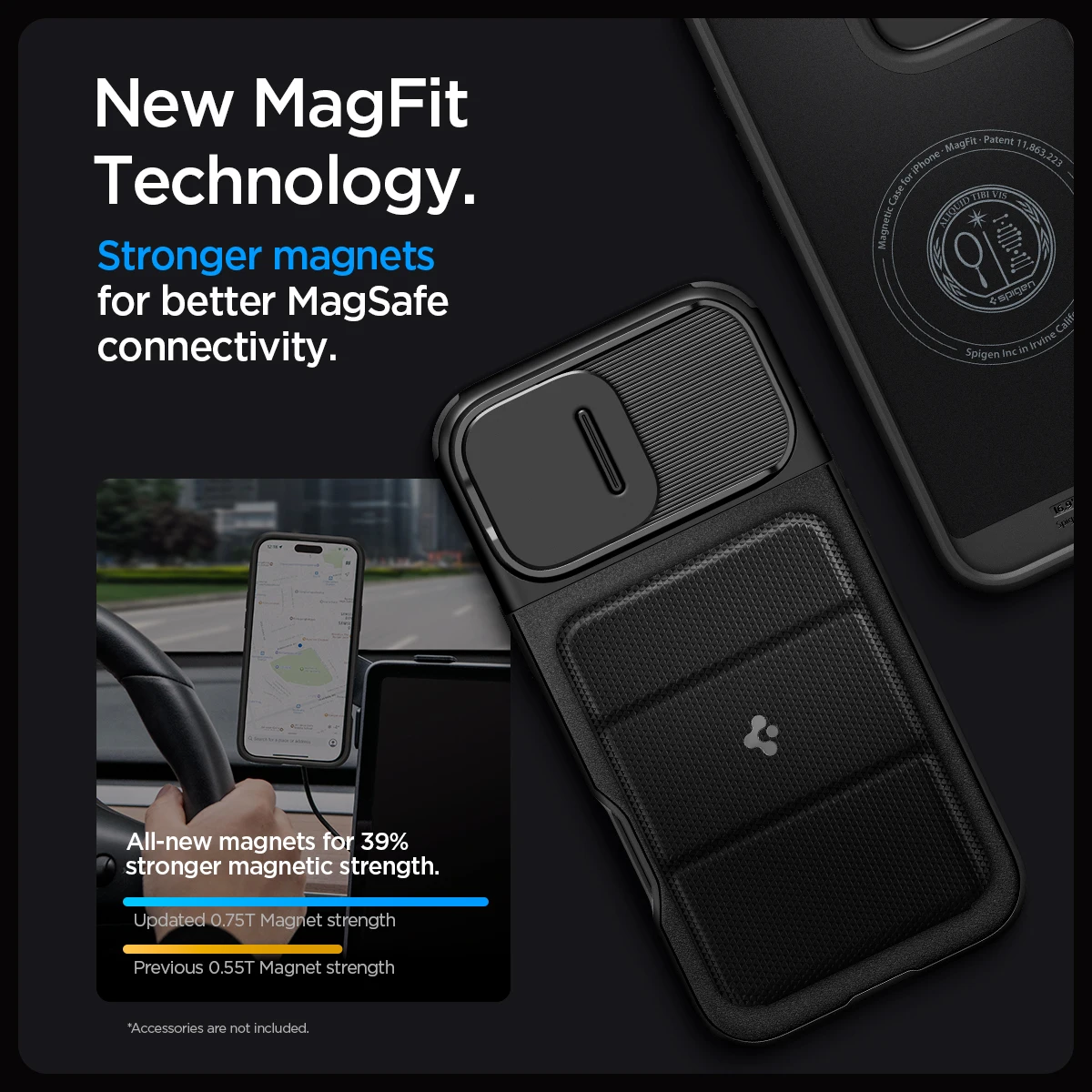 Etui Spigen Optik Armor MagFit iPhone 16 Pro Max / 16 Pro (2024) Magsafe Case — zdjęcie 6