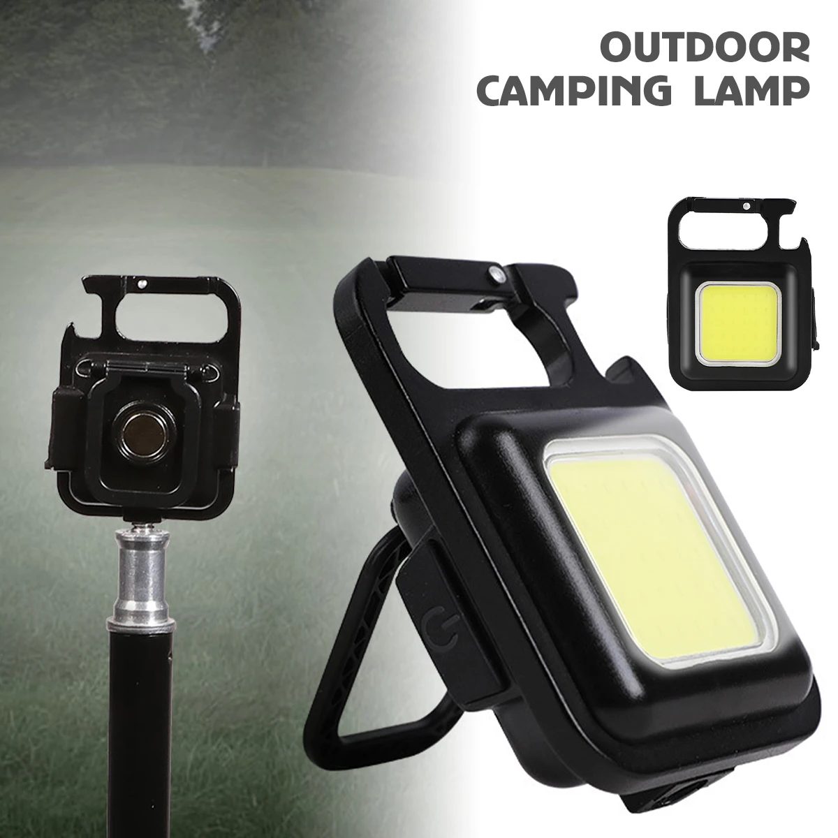 NEW COB Work Light 4 Modes LED Repairing Light 500mAh USB Rechargeable Camping Light with Hanging Hook IPX4 Waterproof