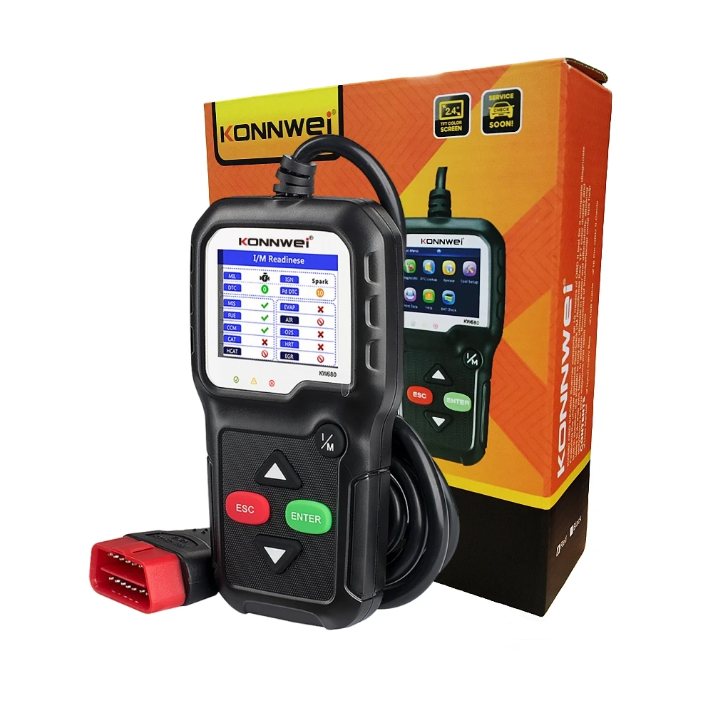 

KONNWEI KW680 Personal Car Problem Checker OBD2 EOBD CAN Escaner Automotriz