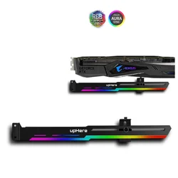 GPU Placa Gráfica Suporte Frame, RGB Luminous Poluição Lâmpada Decoração, 12V RGB, 5V, ARGB AURA SYNC