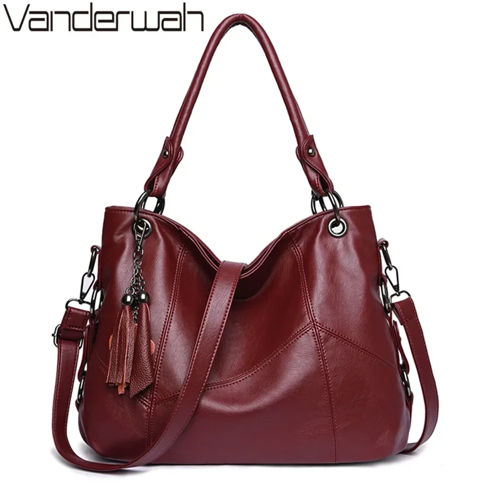 Soft Leather Tassel Luxury Handbags Women Bags Designer Handbags High Quality Ladies Crossbody Hand Tote Bags For Women 2024