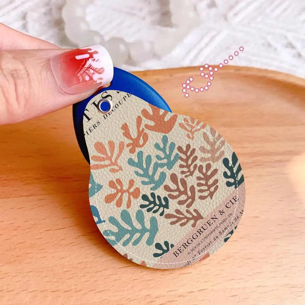 الشمال مجردة الملونة زهرة ماتيس اليابان حامل بطاقة الوصول المائية الصغيرة مصعد بطاقة الاستشعار قطرة بطاقة حامي المفاتيح #2