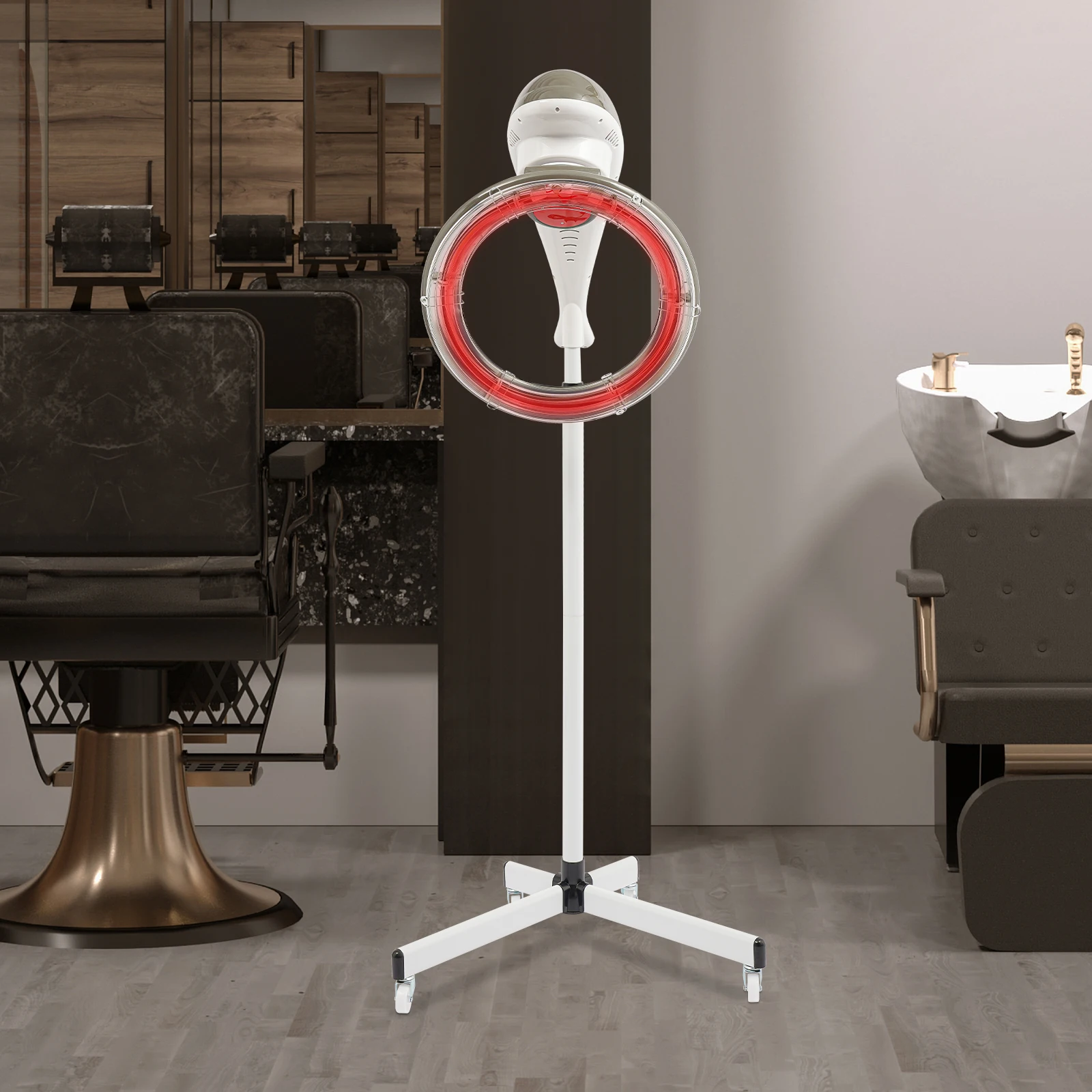 

950W Stand Hair Dryer Height Adjustable Hair Dryer With Wheel 360° Rotating LCD Dispaly For Barbershops, Beauty Salons