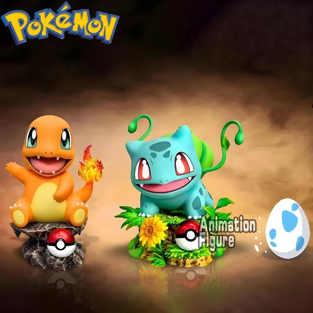 10 cm/3.93 pollici Anime Pokemon Figura Bulbasaur Charmander Action Figures 10 cm PVC Action Figures Collezione Modello Giocattoli Regali