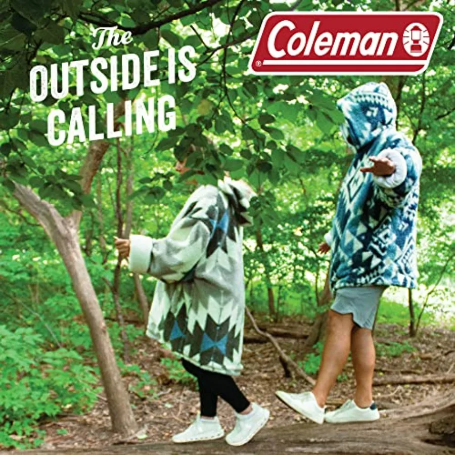 Coleman Oversized Wearable Sherpa and Micro-Mink Blanket Hoodie, - One Size Fits Most - view 6