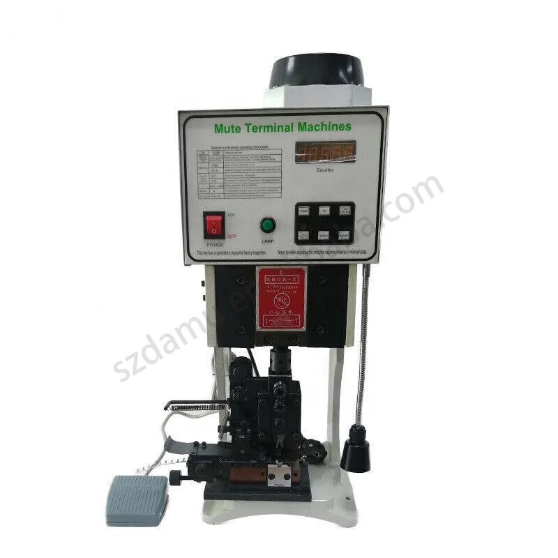 DAMU 1.5T Super Mute Terminal Wire Crimping Machine Fully Automatic Low Noise Fiber Optic Crimping Equipment 220V