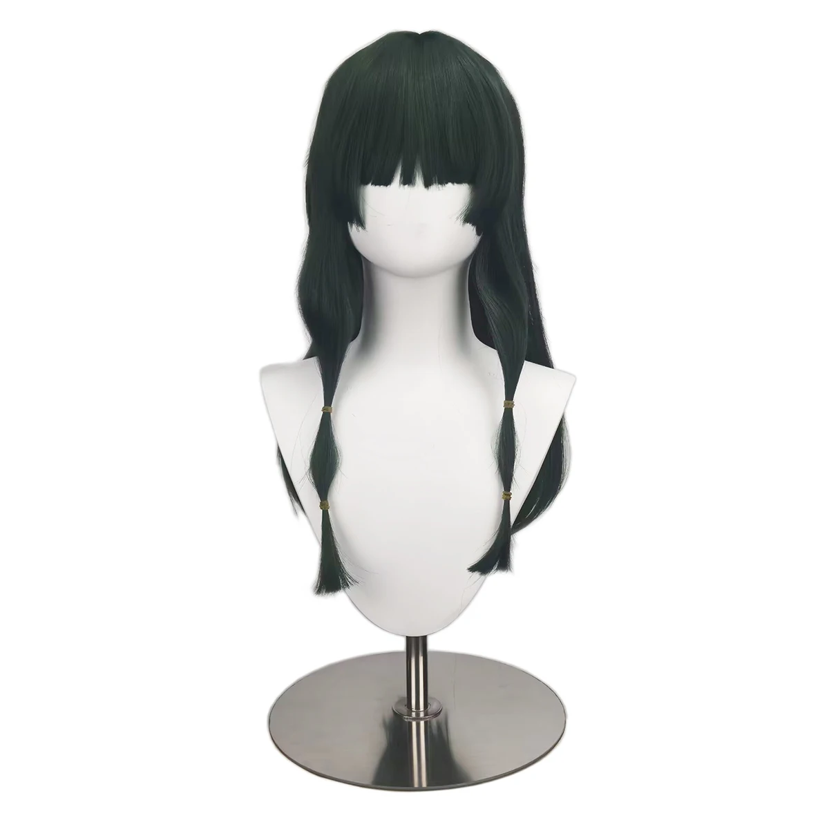 Maomao شعر مستعار تأثيري يوميات الصيدلي تأثيري حلي الزي طويل الأخضر الداكن الباروكات للنساء أنيمي الباروكات #1