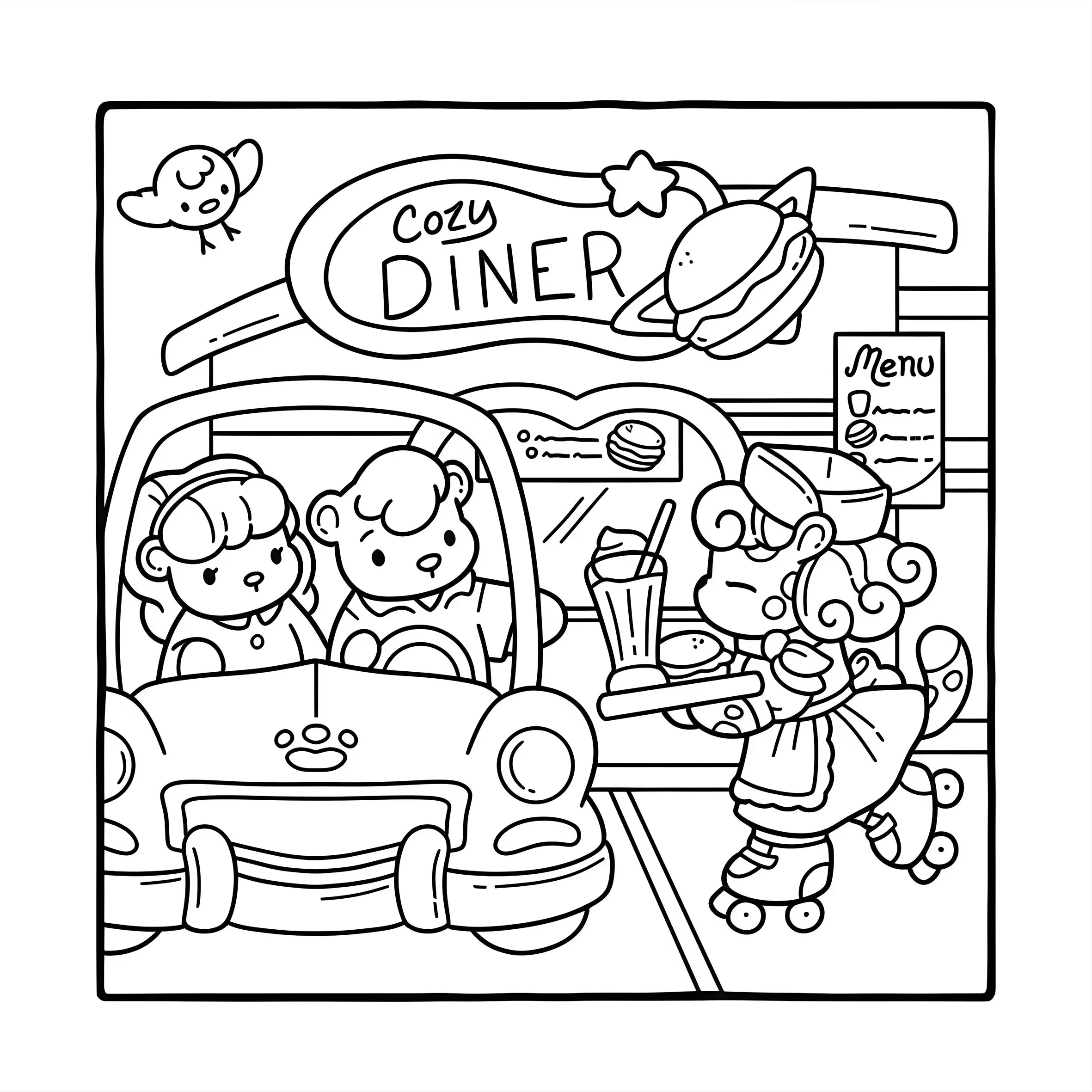 COZY ERAS 2 Bold-easy Patterns Coloring Book for Adults Cute Drawing Book Perfect Gift for Party and Birthday