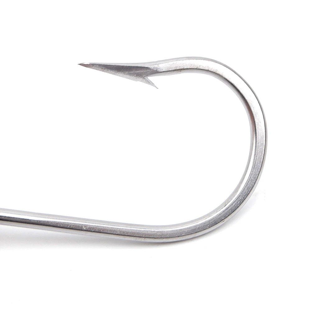 مصنع 4/0-12/0 خطافات صيد الأسماك البحرية من الفولاذ المقاوم للصدأ خطاف التونة لعبة كبيرة خطافات صيد الأسماك #4