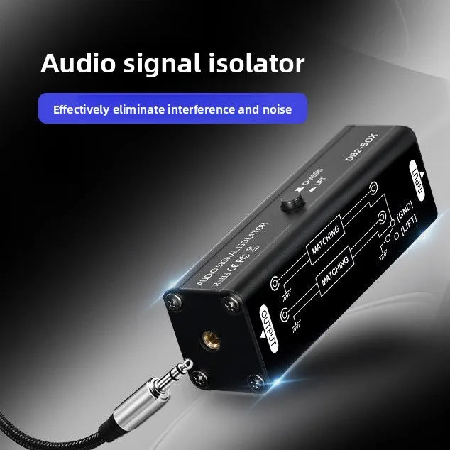 Portable 3.5mm aux Ground Loop Isolator Professional Hum Eliminator Audio Signal Isolator Noise Filter Musical Accessories