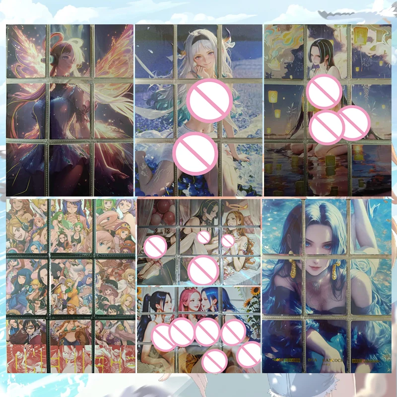 

Коллекционные карточки-пазлы по аниме One Piece: Боа Хэнкок, Нами, Ута, Ямато, Нико Робин. Подарки на Рождество и день рождения, детские игрушки.