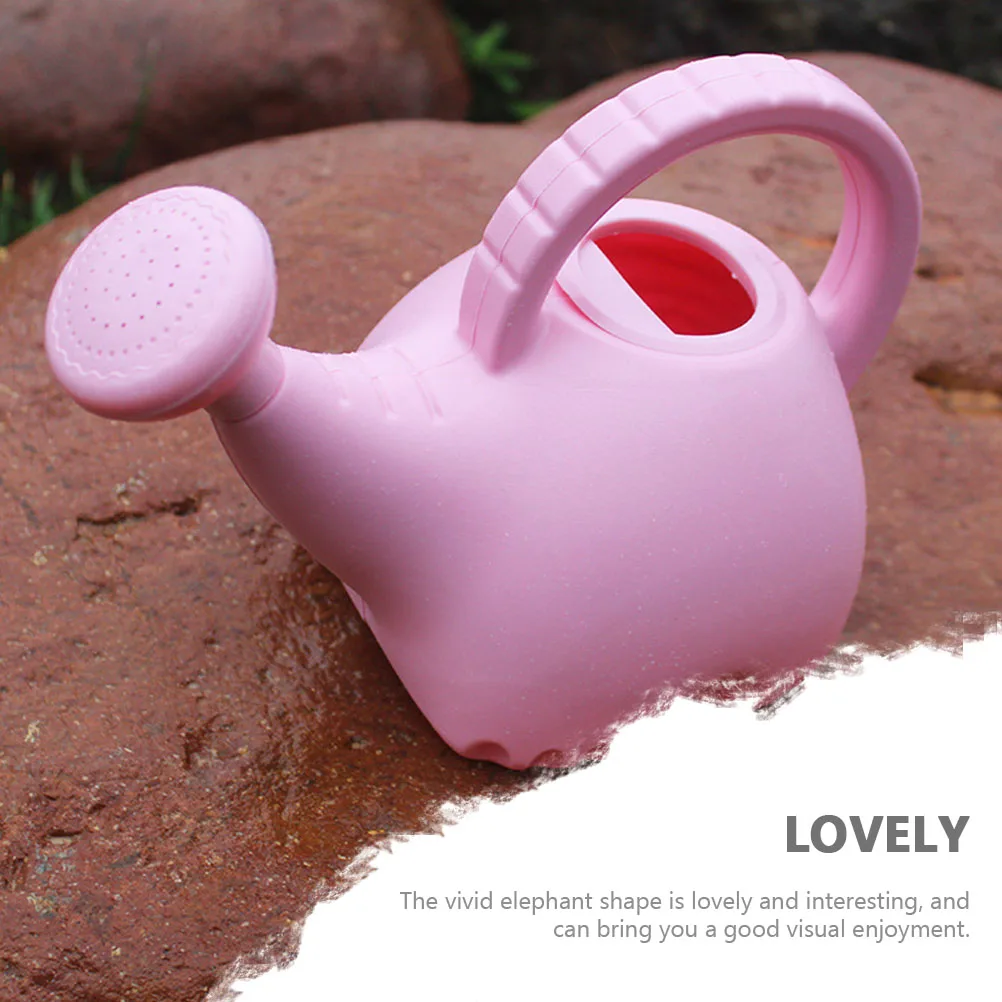 

Adorable Elephant Watering Can Large Capacity Gardening Pink Kids Cartoon Decorative Plant Sprinkler