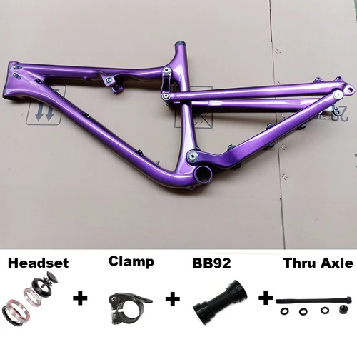 Rama rowerowa CECCOTTI 27.5er Suspension MTB T1000 Full Carbon Frame BB92