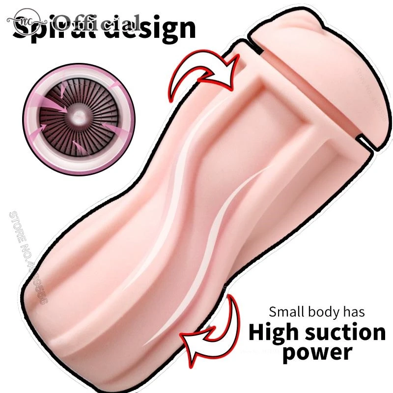 Real Vagina Cup Vibrator Heating Automatic Male Masturbator Cup Sex Toy Telescopic Rotation Sex Toys for Men Penis Massage Toy