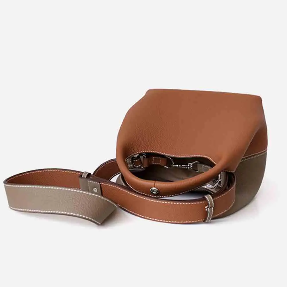 Motingsome retalhos estilo feminino balde saco lichia textura do couro de luxo designer saco alta qualidade senhoras bolsa 2022 novo inverno