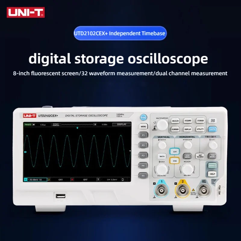 

Unitek UTD2102CEX /UTD2202CEX Digital Storage Oscilloscope Frequency 200 Dual Channel Oscilloscope