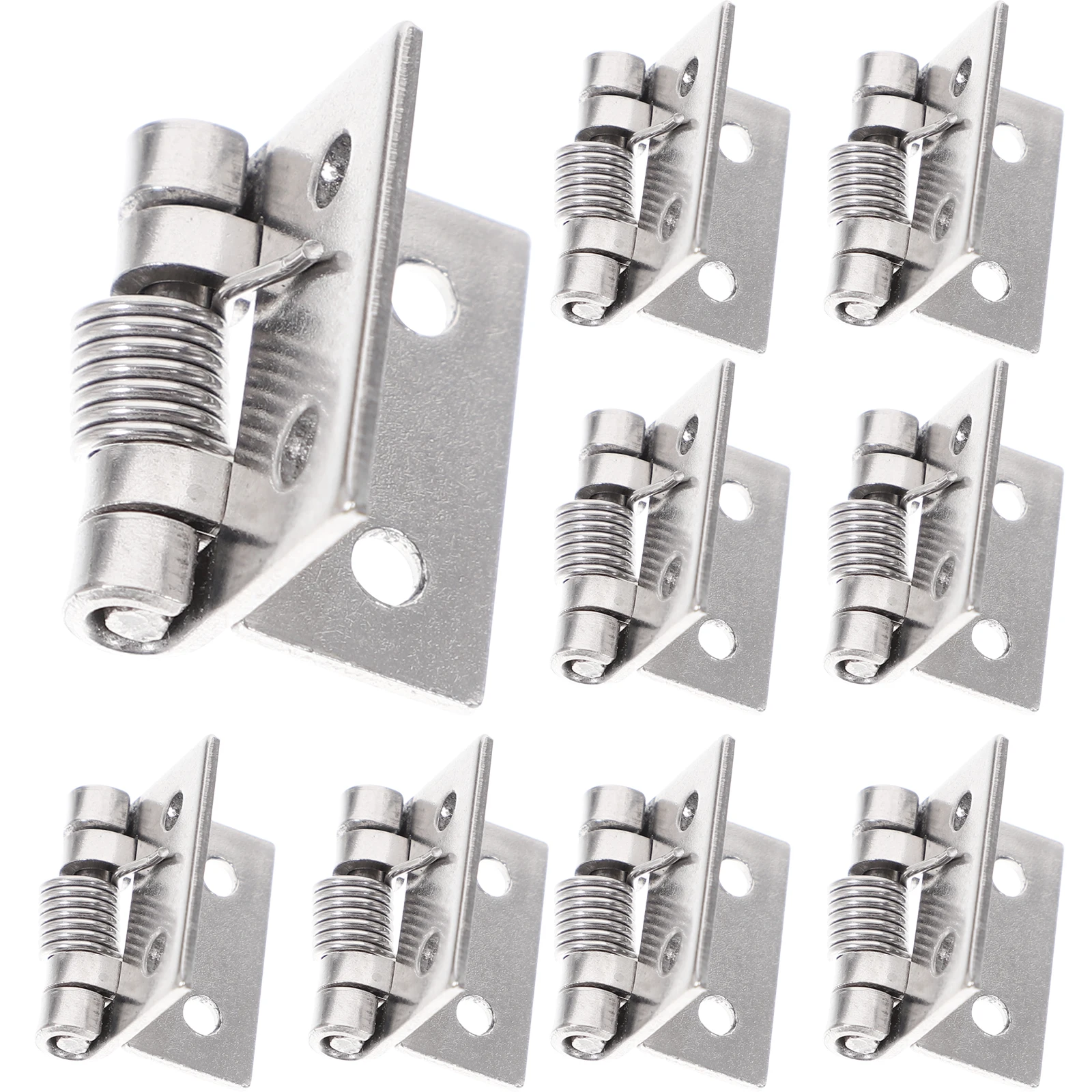 

10pcs Stainless Steel Spring Hinges 1 Inch Self Closing Heavy Duty Small Automatic Return Wood Box Cabinet Hardware Door