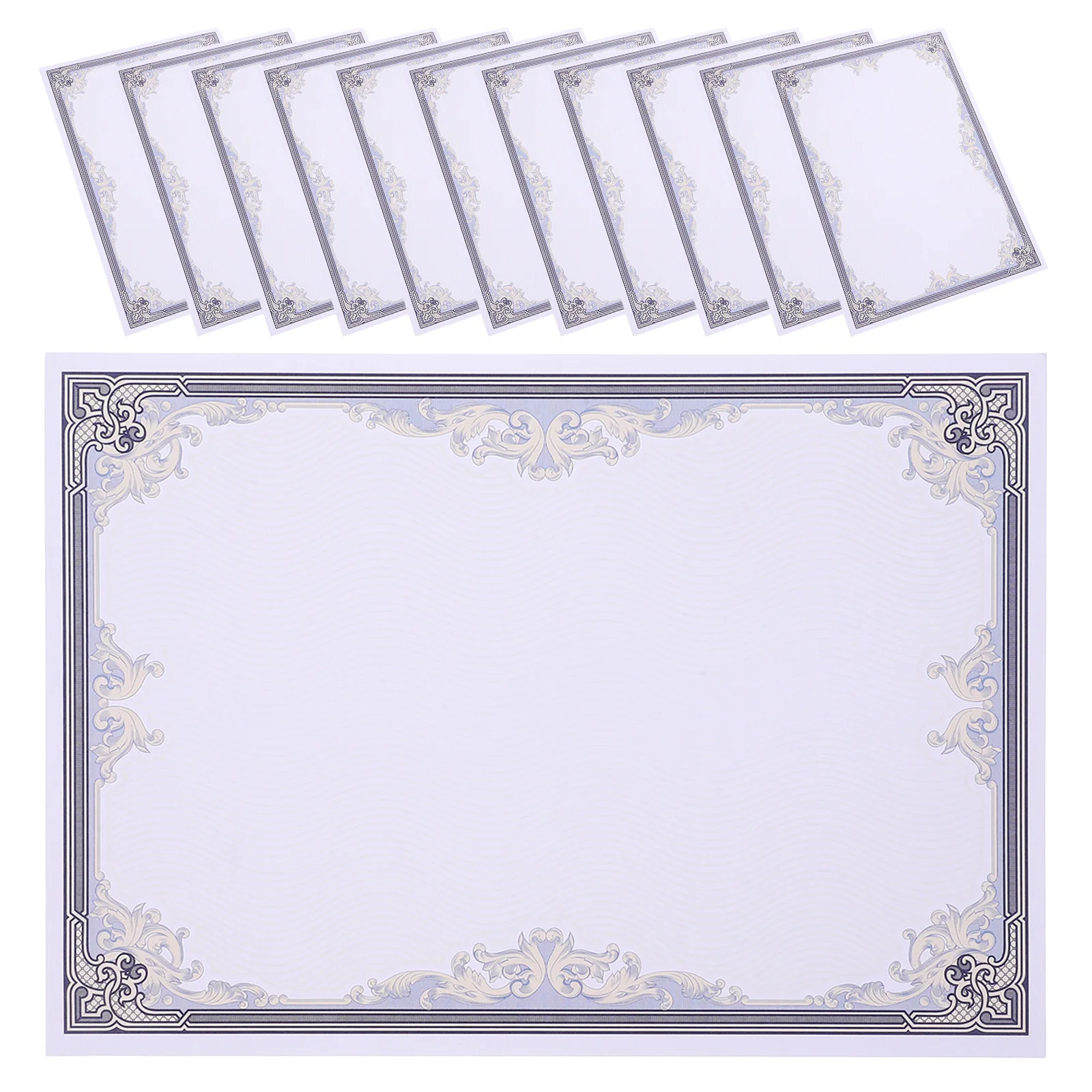 

50 Sheets Printable Writable Certificate Paper Blank Award Certificate Paper for Graduation Diplomas Recognition