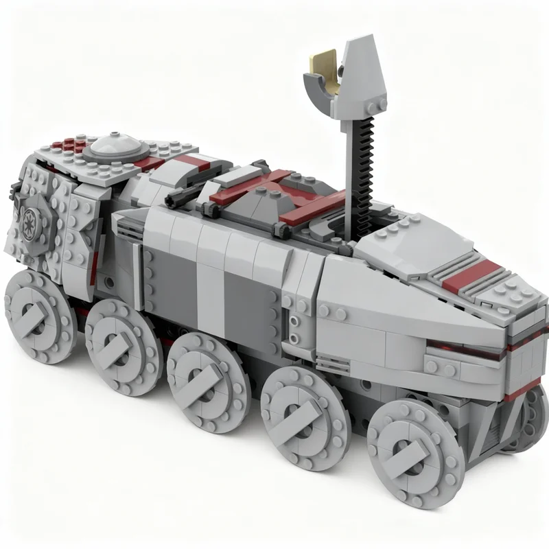

723PCS MOC Space Battle Clone Turbo Tank Model Custom Building Blocks Architecture DIY Assembly Display Gift Collectible Set Set