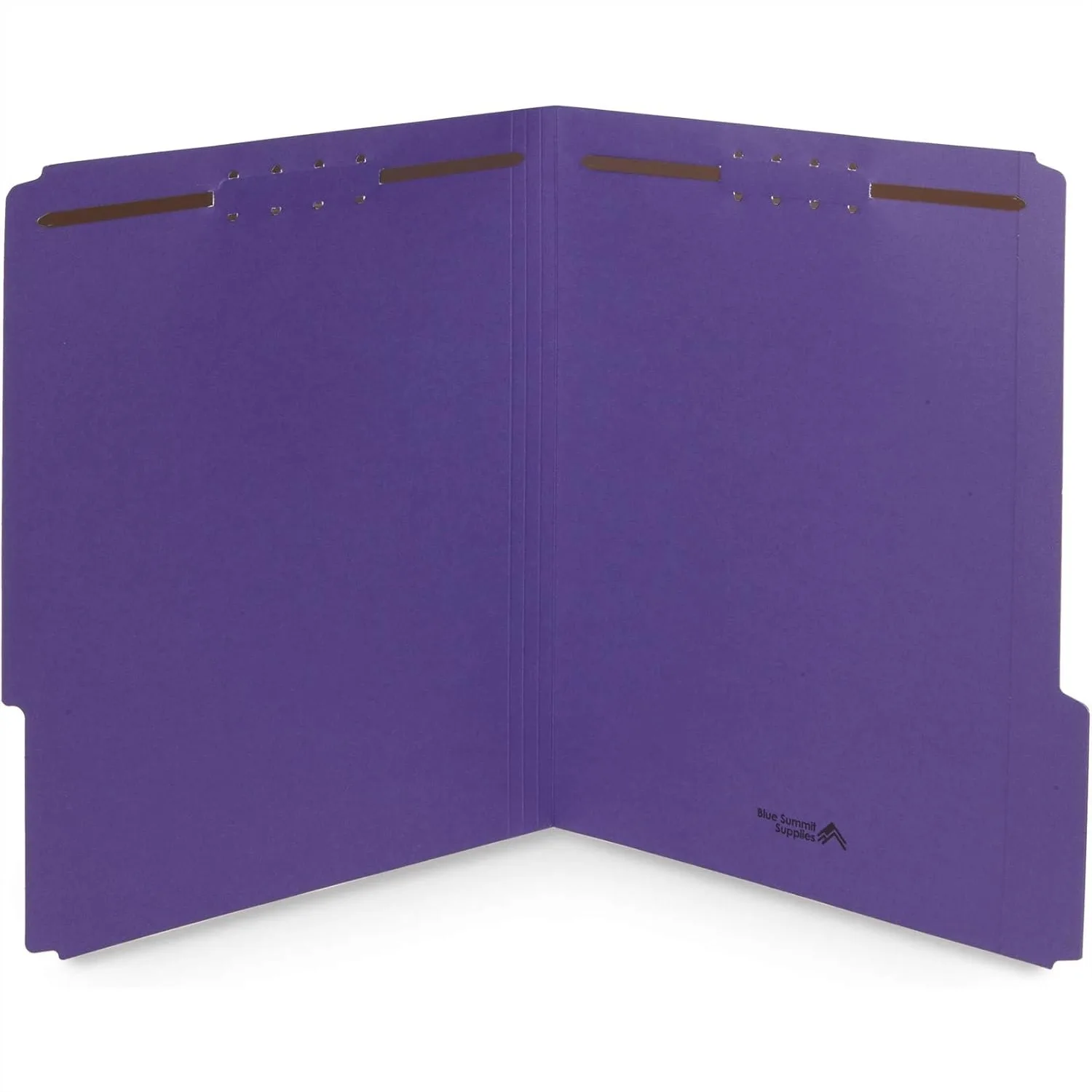 

Purple File Folders with Fasteners, 2 Prong Durable 11 PT Paper, 1/3 Cut Tab for Letter Size Office Organization