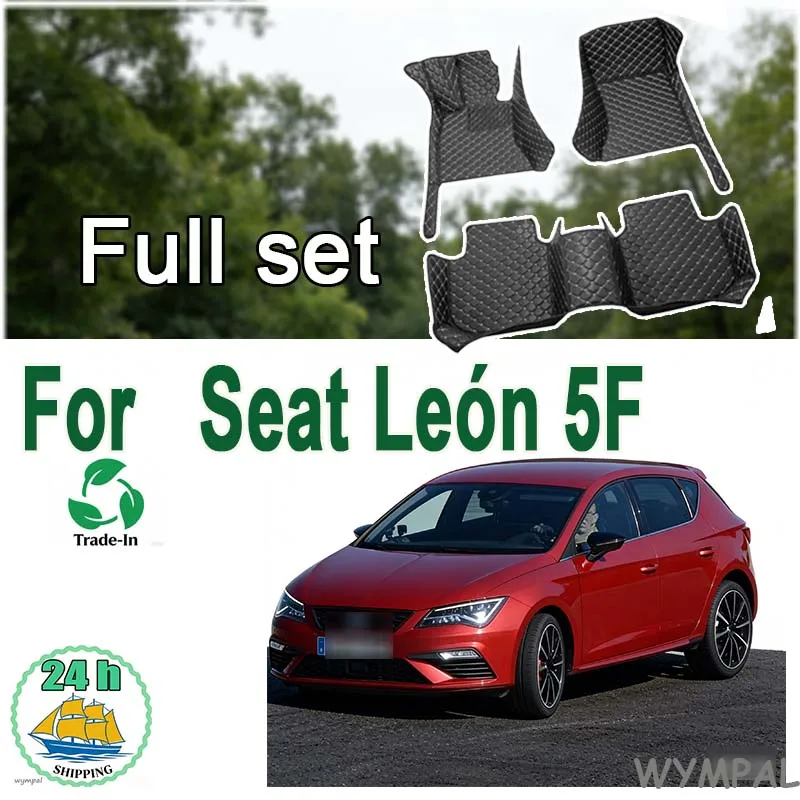 

Автомобильный напольный коврик для сиденья Leon 5F 2013 ~ 2019, водонепроницаемый автомобильный коврик, набор автомобильных ковриков, автомобильные аксессуары