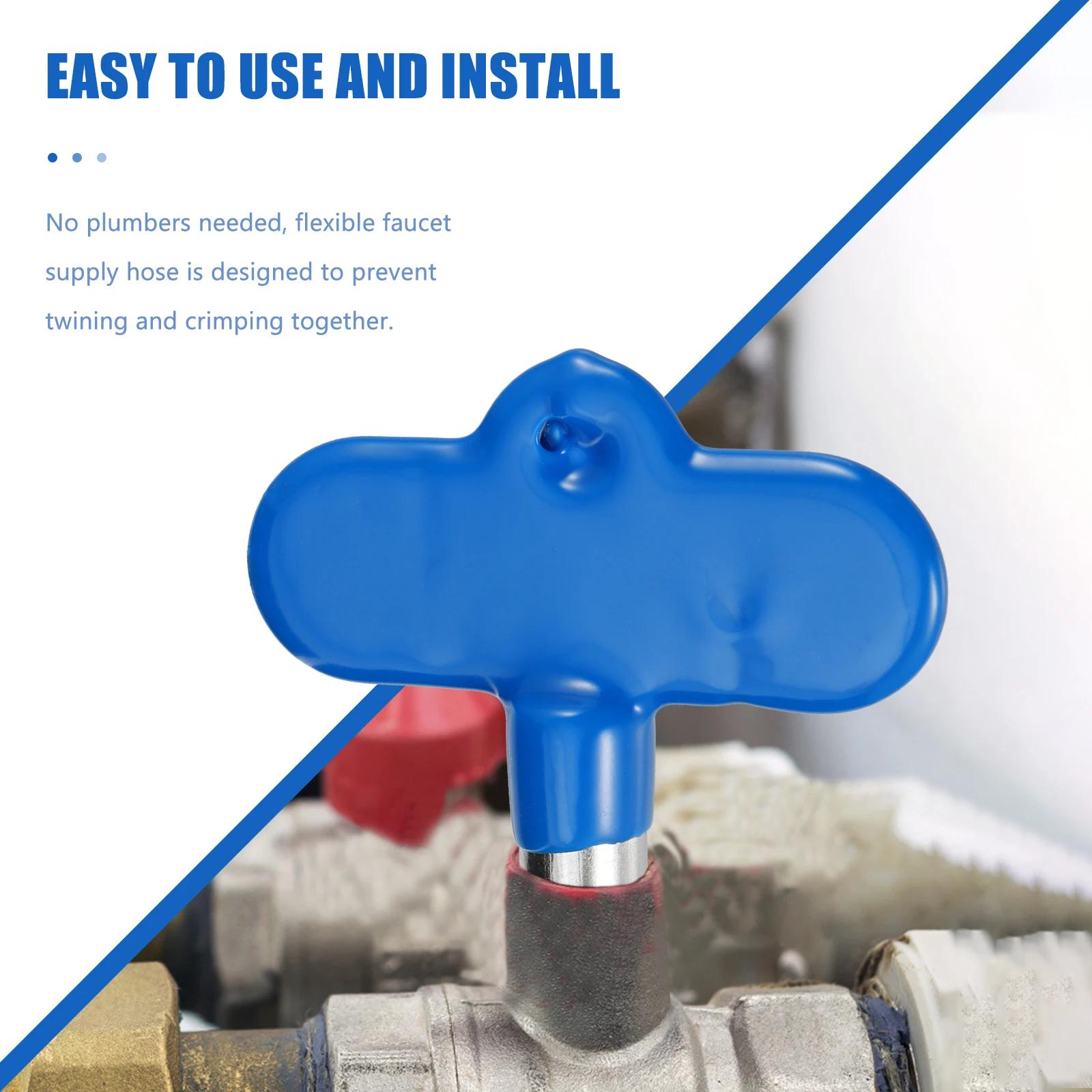 

5pcs Triangle H les Replacement Rust Prevention Connecting Rods Tools Parts Easy Install Smooth Surface Valve H