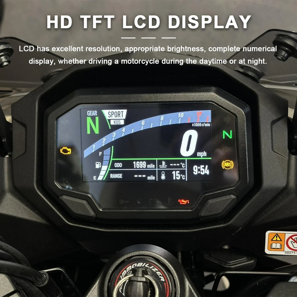 TFT LCD Display For Kawasaki Z900 Z650 ZH2 Ninja650 Ninja 1000SX