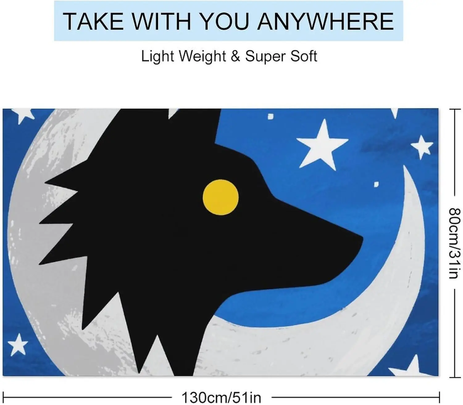 Wolf Moon Totem Beach Towel Oversized Absorbent Towels Quick Dry Pool Towel Lightweight BathroomTowels Sandproof Beach Blanket