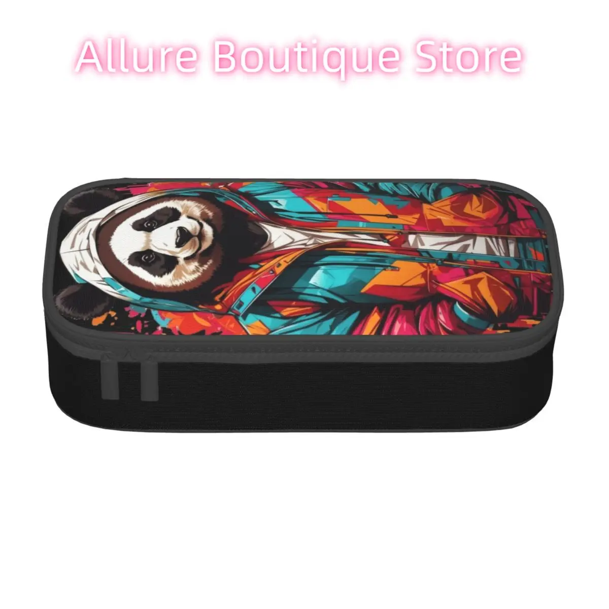 Custom Luxury High Fashion Graffiti Bear Cute Pencil Case Girls Boys Large Capacity Originality Pencil Pouch School Accessories