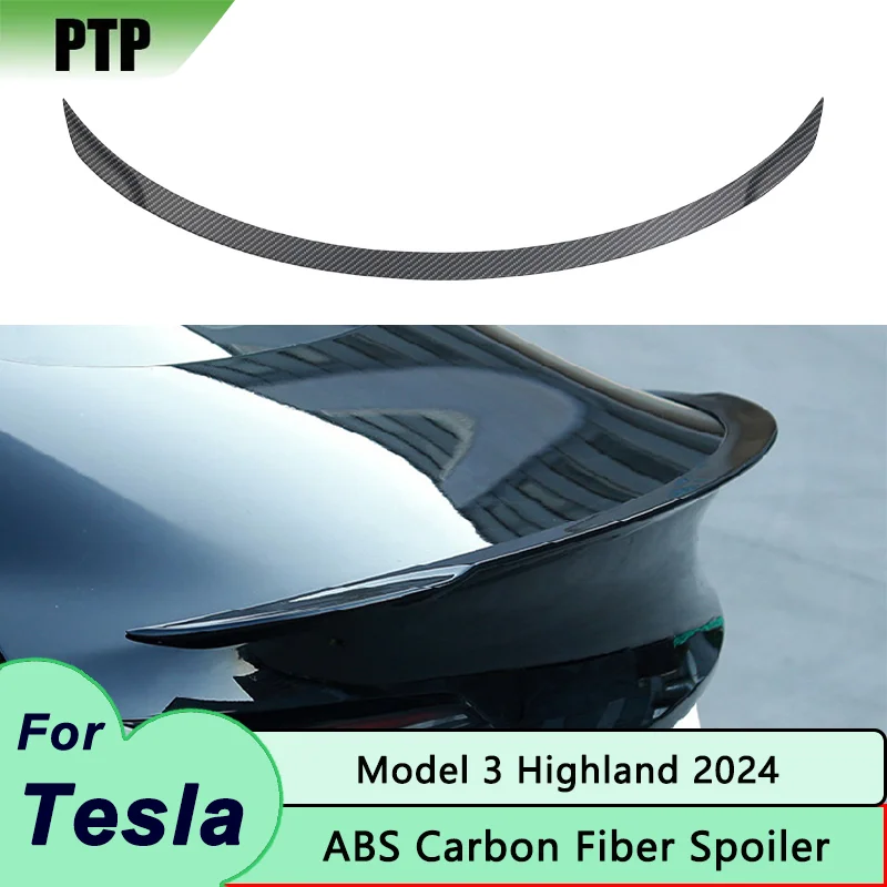 

For Tesla Model 3 highland 2024 2025 Spoilers Car ABS Carbon Original High-performance Tail Wing Exterior Modification Accessory