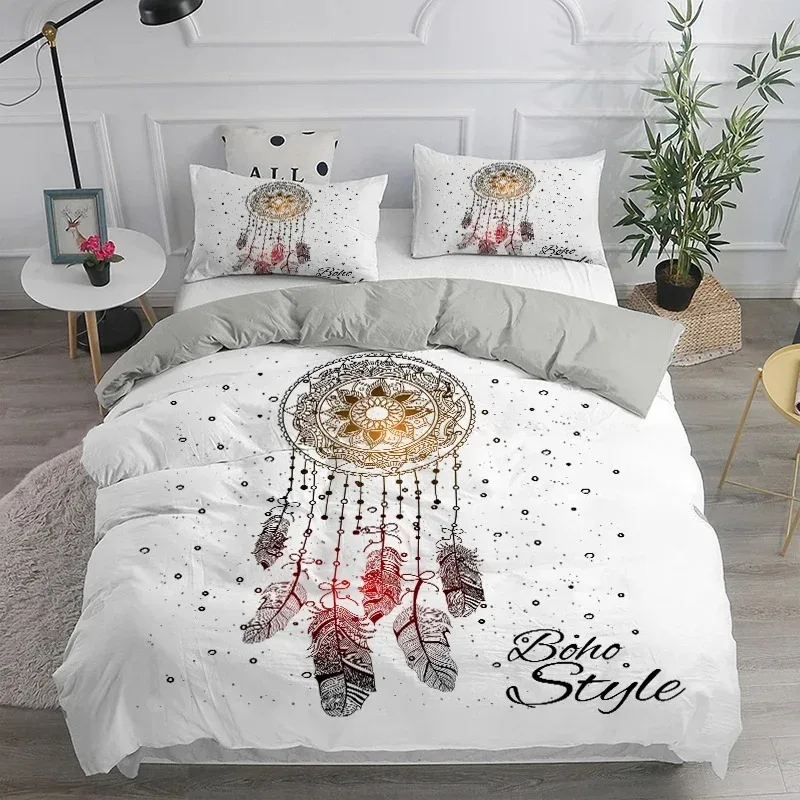 Juego De cama doble Us Au De España, Europa, Queen King, SuperKing, atrapasueños, elegante funda nórdica bohemia