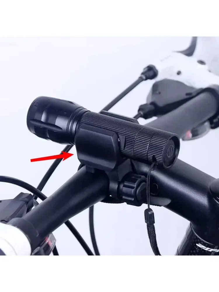 AliExpress 1PC Universal Bike Light Mount Holder - No Tools Plastic Clamp for Handlebar/Seatpost, Vibration-Proof Torch Flashlight Bracket