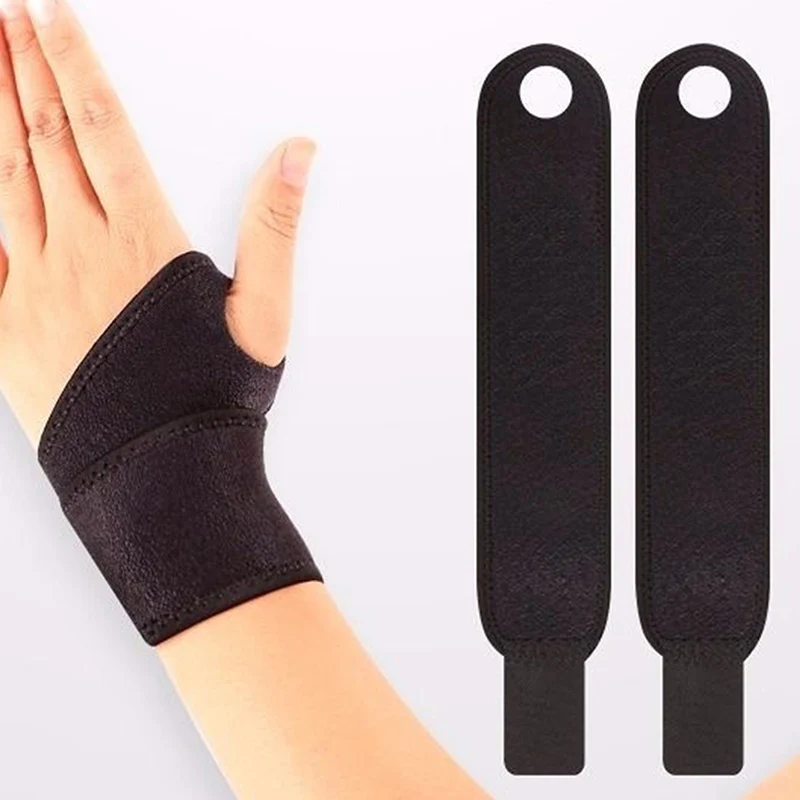 1PC Wrist Wrap Weight Lifting Gym Cross Training Fitness Padded Thumb Brace Strap Power Hand Support Bar Wristband