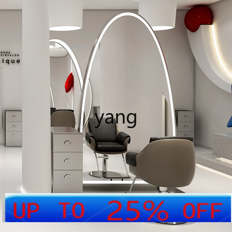 

lhh barber shop mirror hair salon special floor high-end single and double-sided hair salon hair cutting