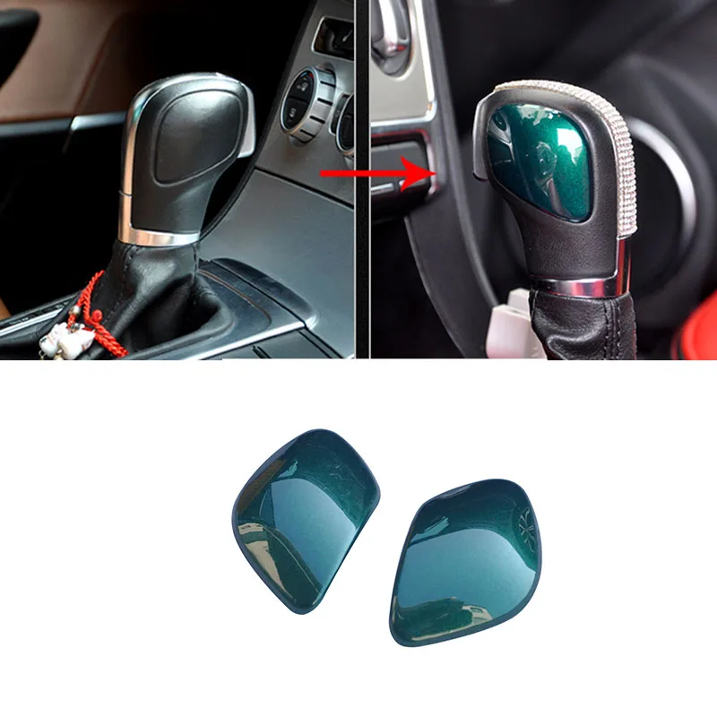 2pcs for Volkswagen Beetle 2013-2019 Gear Shift Knob Decoration Patch ABS