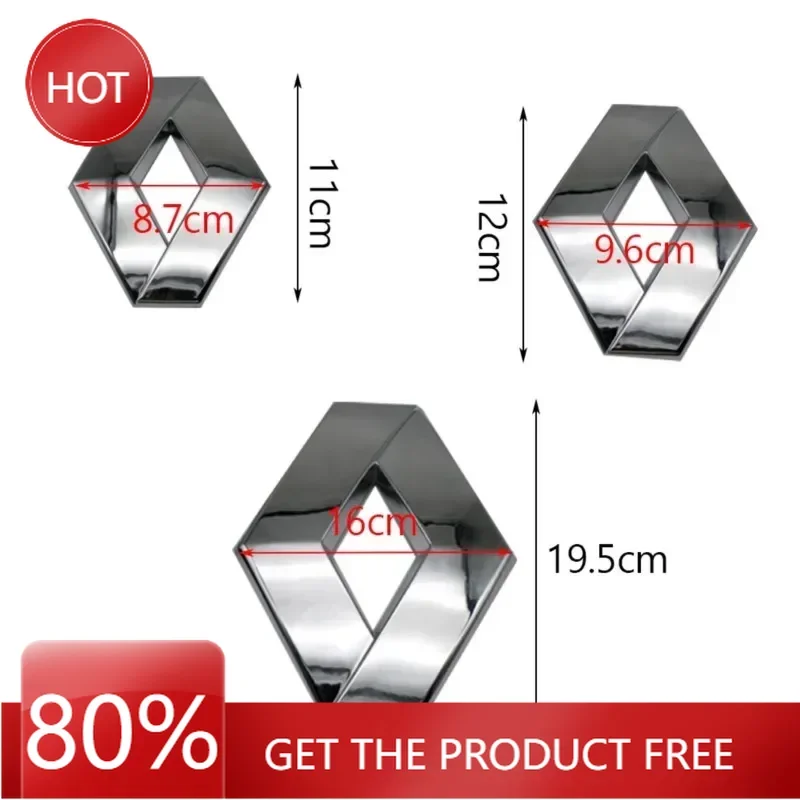 

2026 Горячие колпаки для ступиц Renault для Renault Megane 2 3 4 Twingo Clio Talisman Captur Kwid 11x8,7 см 12x9,6 см 19,5x16 см Передняя часть автомобиля Re