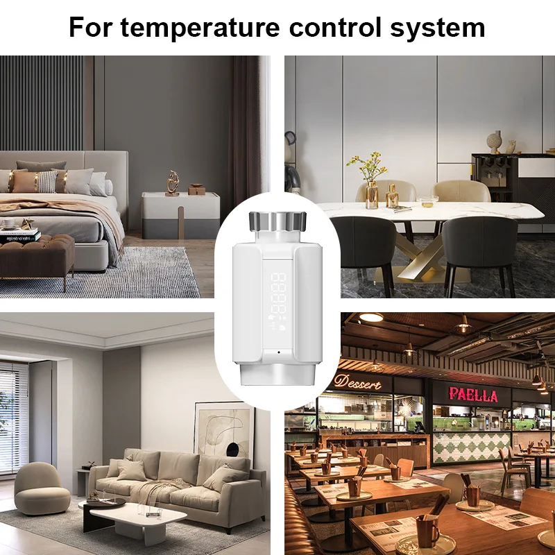 OneSmart Tuya Zigbee Wifi Smart TRV Thermostatic Radiator Valve Thermostat Temperature Heater Controller with Alexa Google Home