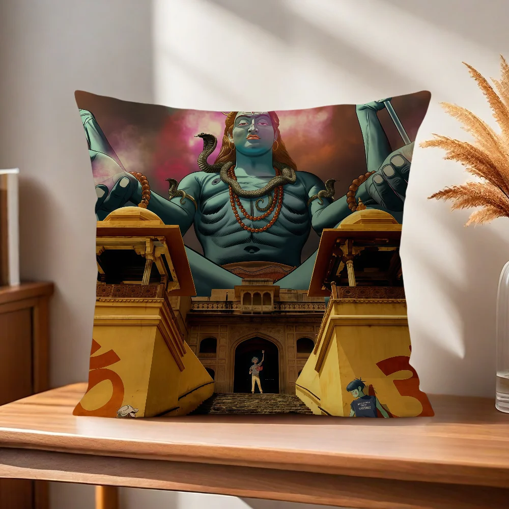 Gorillaz The Mountain Kissenbezug, Kissenbezug für Zuhause, Sofa, Wohnzimmer, Büro, Café, Auto, Kissenbezug – Detail 8