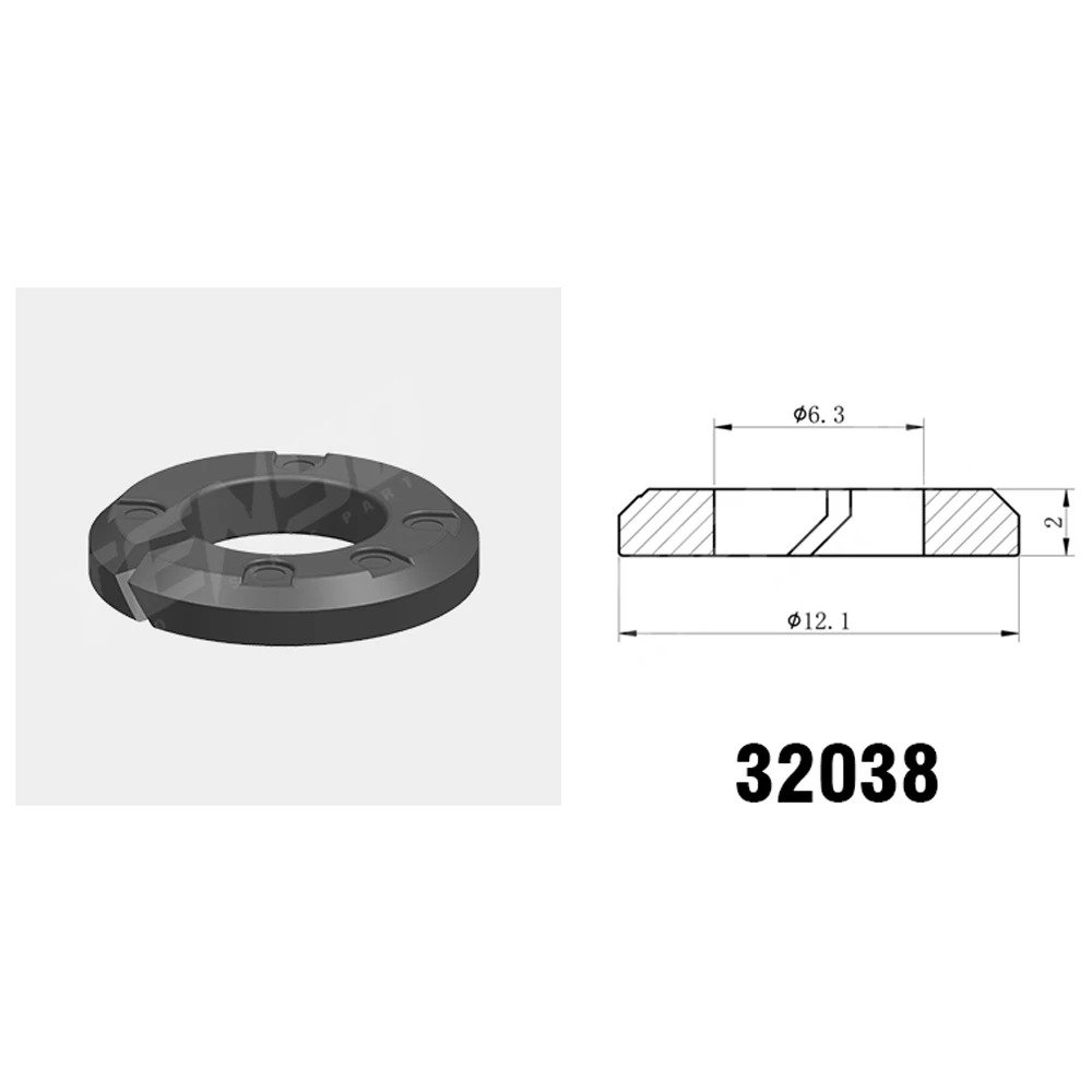 100PCS 35310-03HA0 35310-2B150 GDI Fuel Injector Seal Kits 12.1x6.5x2mm Split Ring Washer 32038 For Hyundai Kia Rio1.6L