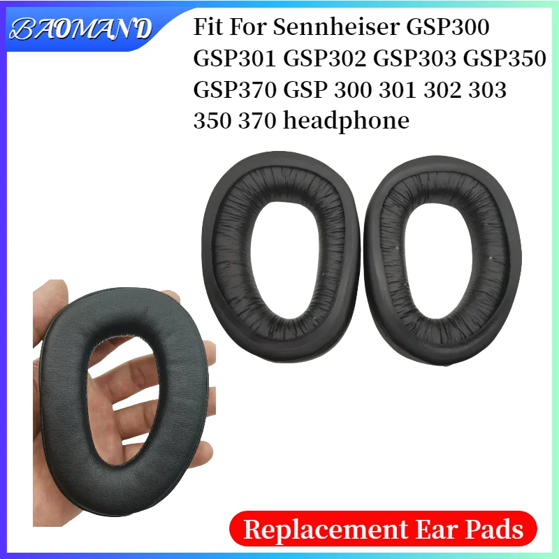 

Ear Pads for Sennheiser GSP300 GSP301 GSP302 GSP303 GSP350 GSP370 GSP 300 301 302 303 350 Headphones Memory Foam Ear Cushions