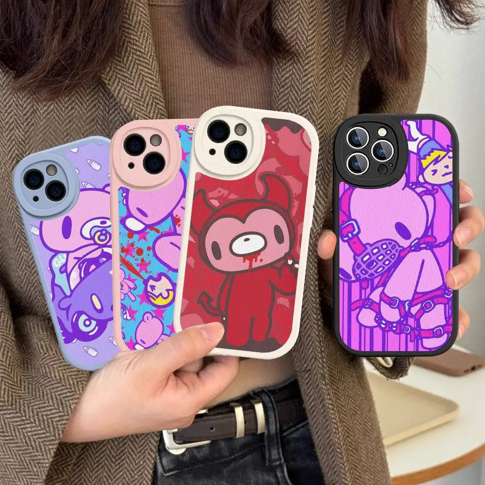 

Popular Cute G-Gloomy B-Bear Phone Case For IPhone 11 12 13 14 15 16 Pro Max Plus Leather Cover