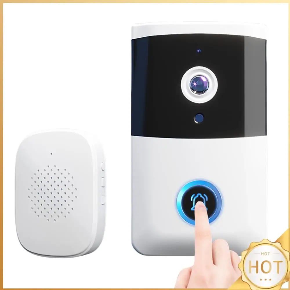 WiFi Wireless Video Doorbell IR Night Vision Doorbell Camera Two-way Audio Home Door Bell Home Security System