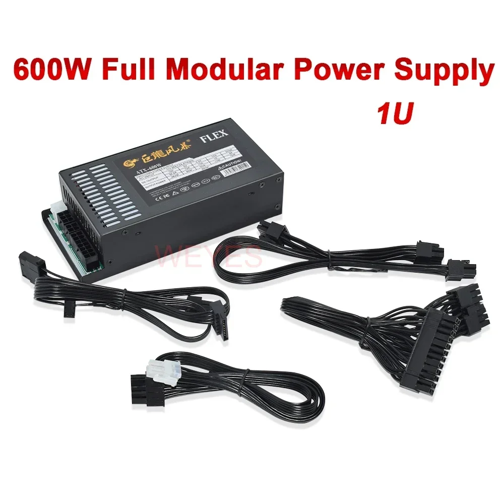 Full Modular 1U Mini ITX Power Supply 600W New ATX-600W 400W Flex ATX PSU For K39 A4 S3 G5 ITX Mini Case ENP-7660B