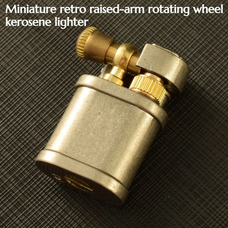 

NEW Retro Classic Mini Lighter with Old-fashioned Lifting-arm Rubbing Wheel Ignition Mechanism Men's Cigarette Accessory.