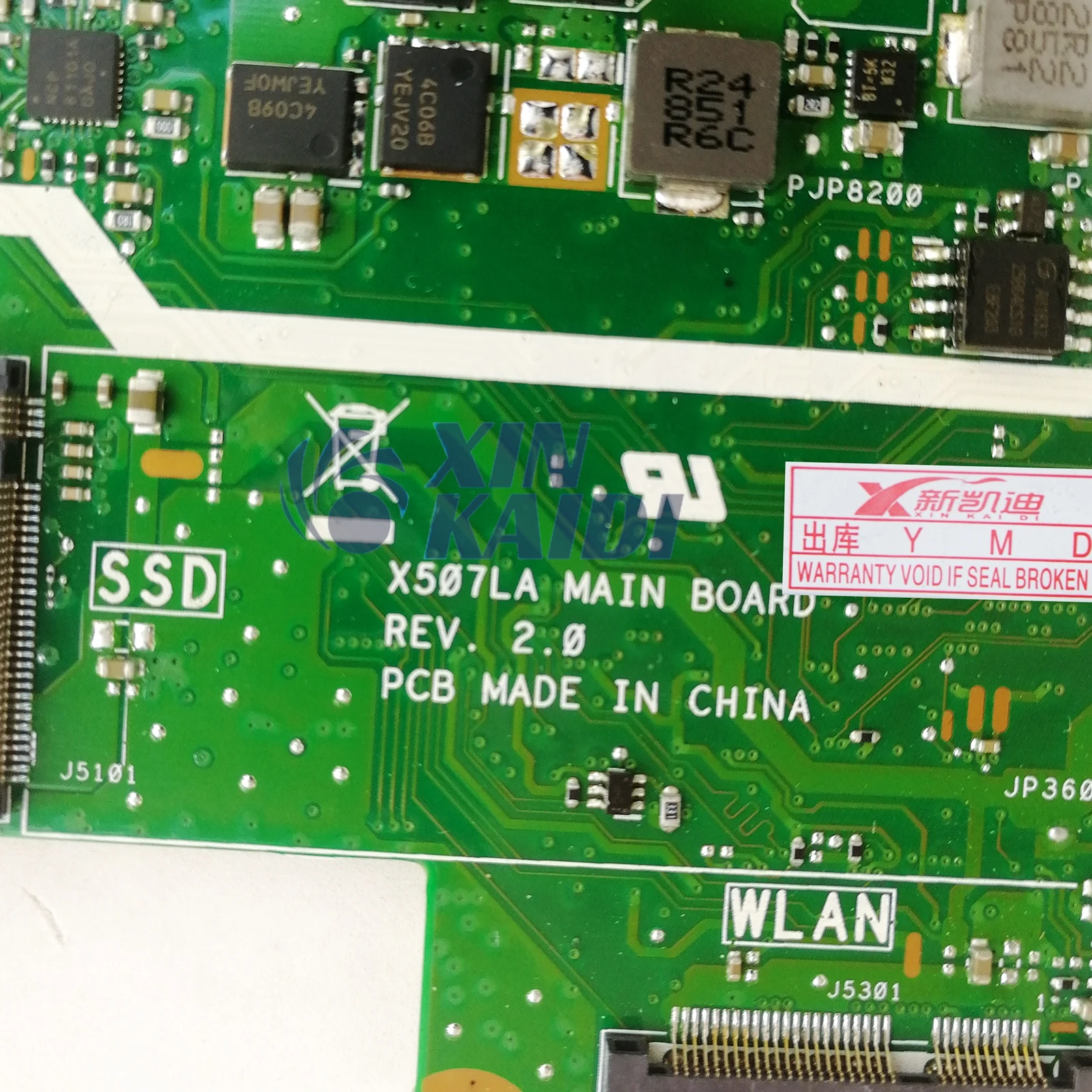 Imagem -05 - Placa-mãe Portátil para Teste Asus X507ma X507m X507 F507 X507la X507l w Pentium N5000 N4000 i3 I55th 100