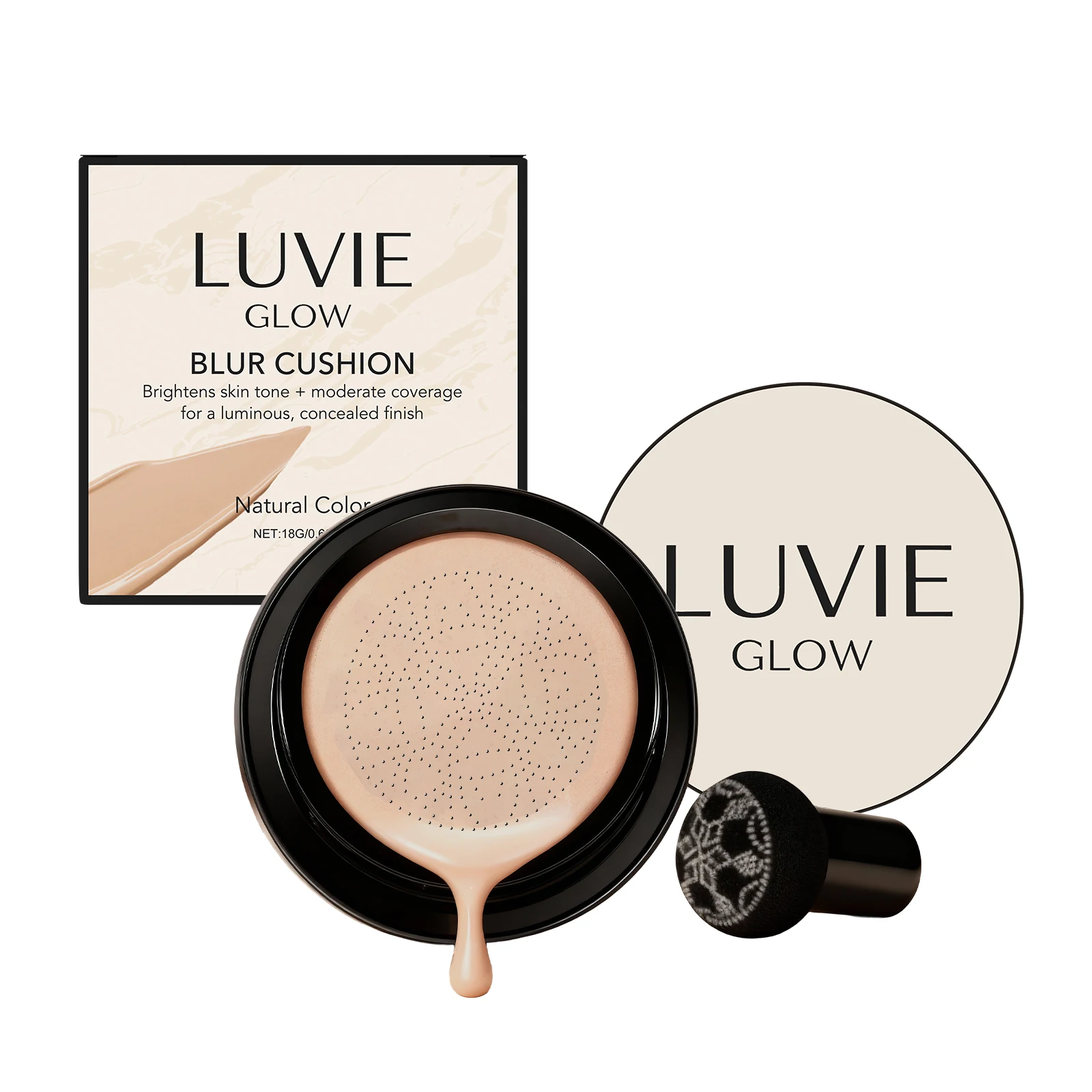 Mushroom Head Air Cushion Long Lasting Waterproof Oil Control Moisturizing Longwearing Waterproof Makeup Base Concealer CC Cream